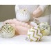 Zoiskn 30-psc Gold and White Christmas Tree Balls - Shatterproof Ornaments for Holiday Tree Decoration, Elegant and Durable